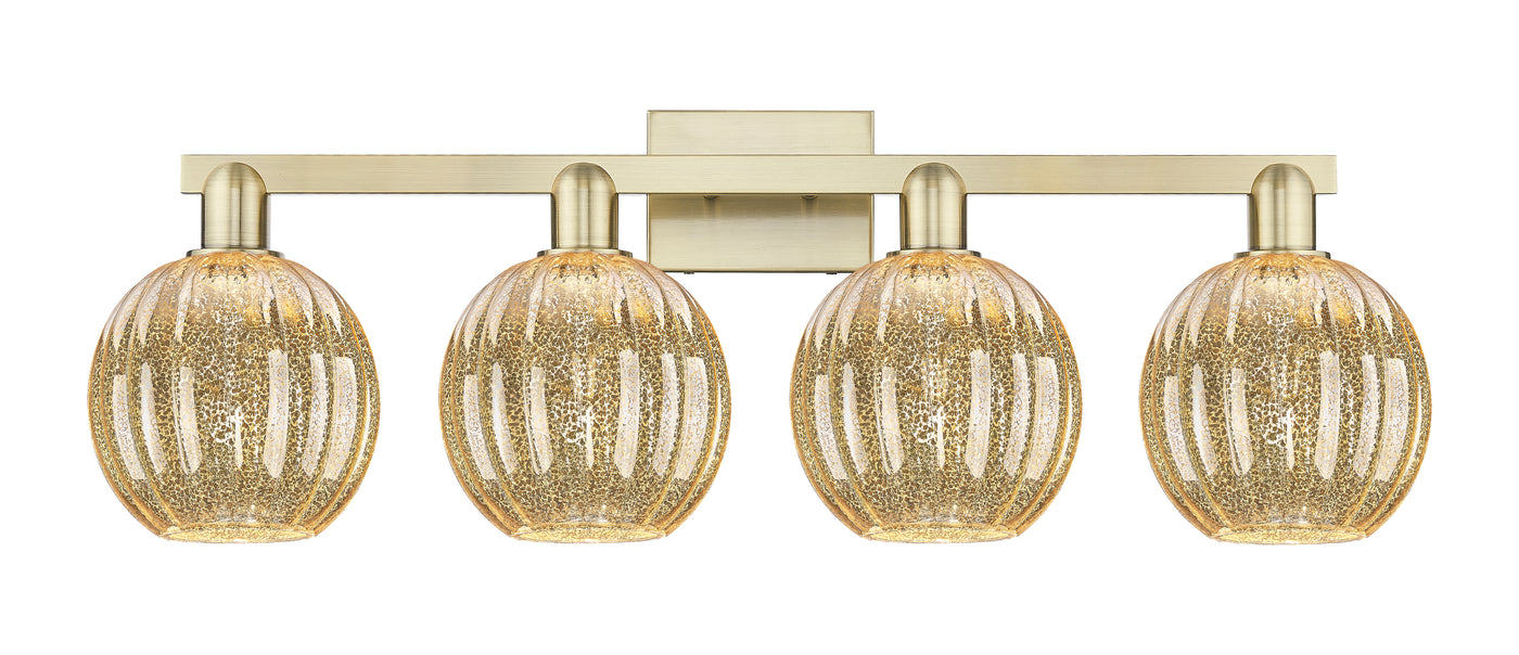 Arcadia Bath Vanity Light Cast Brass