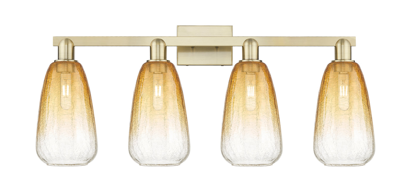 Arcadia Bath Vanity Light Cast Brass Glass