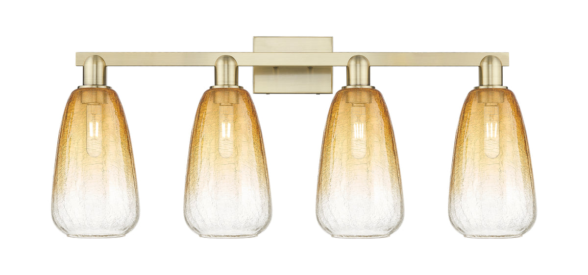Brookhaven Almond 36-Inch 4-Light Bath Vanity Light 14.75-Inch High