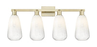 Arcadia Bath Vanity Light Cast Brass Glass