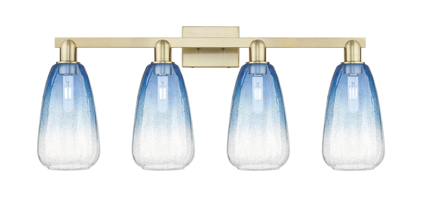 Arcadia Bath Vanity Light Cast Brass Glass