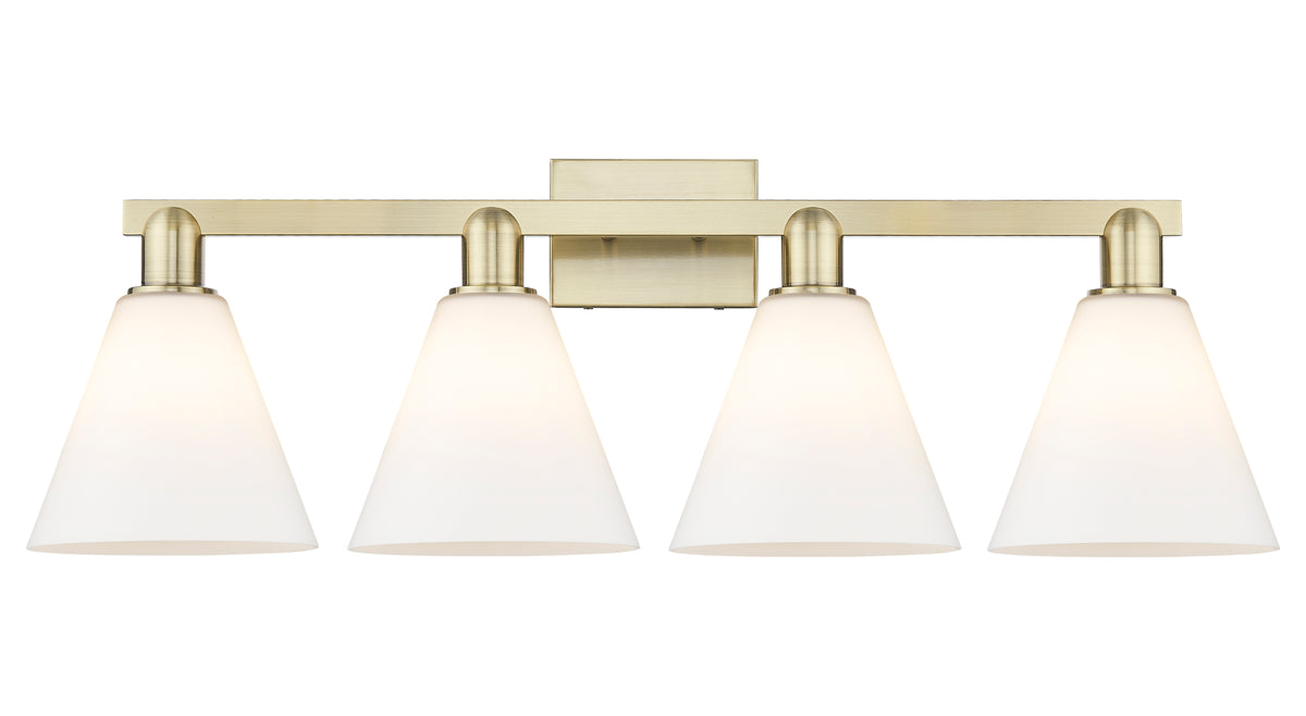 Berkshire Glass 35-Inch 4-Light Bath Vanity Light 11.75-Inch High