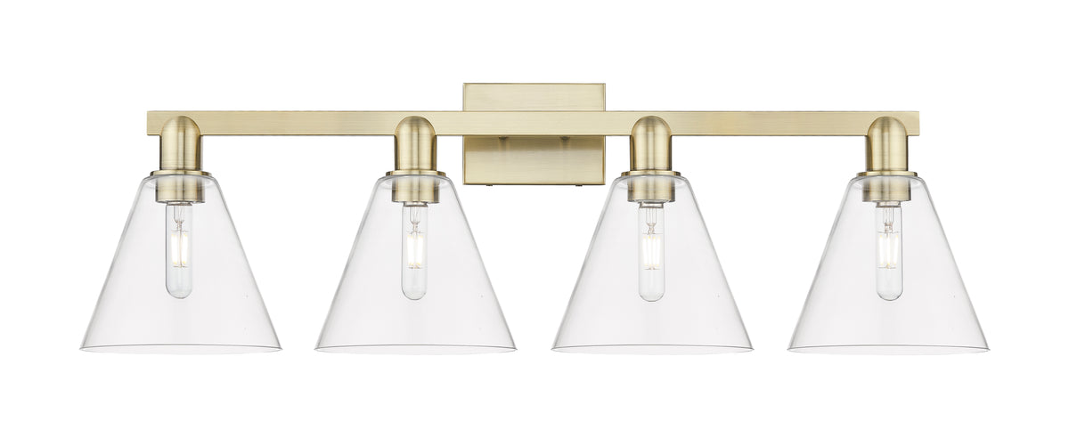 Berkshire Glass 35-Inch 4-Light Bath Vanity Light 11.75-Inch High