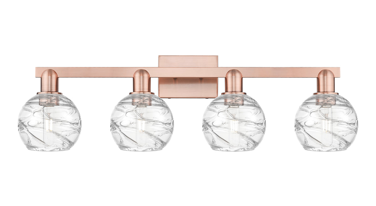 Athens Deco Swirl 36-Inch 4-Light Bath Vanity Light 9.875-Inch High
