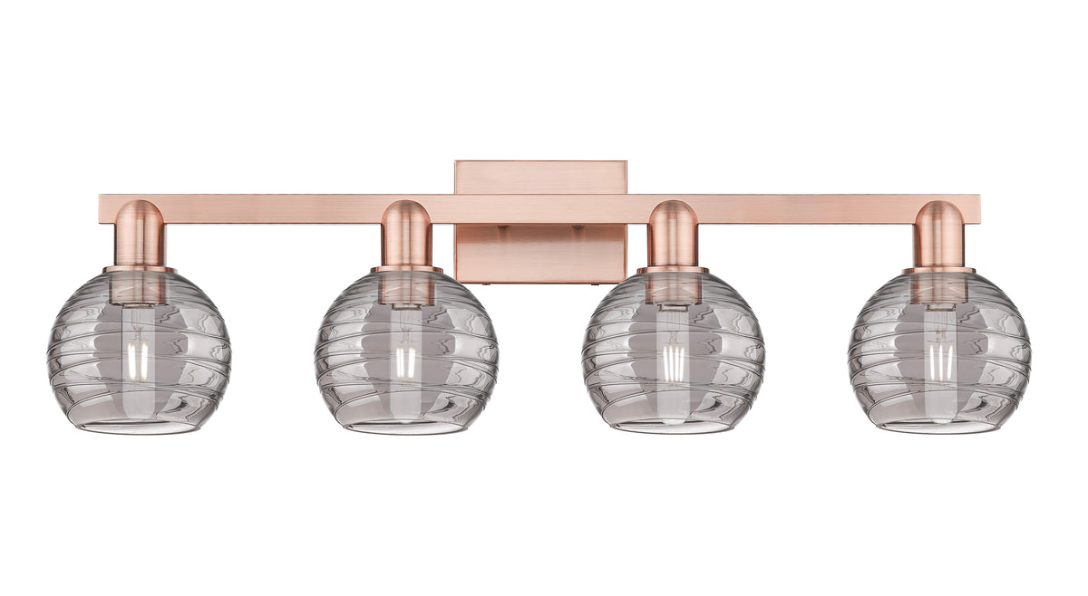 Athens Deco Swirl 36-Inch 4-Light Bath Vanity Light 9.875-Inch High