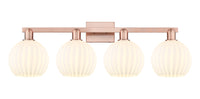 Arcadia Bath Vanity Light Brass Glass Steel
