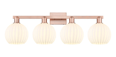 Arcadia Bath Vanity Light Brass Glass Steel