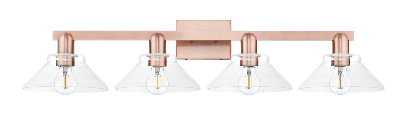 Arcadia Vanity Light Cast Brass Steel Glass