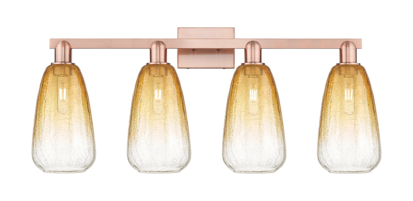 Arcadia Bath Vanity Light Cast Brass Glass