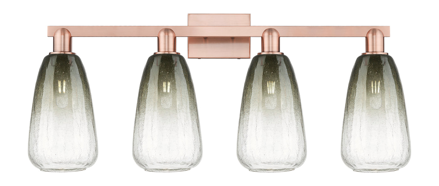 Arcadia Bath Vanity Light Cast Brass Glass