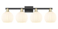 Arcadia Bath Vanity Light Brass Glass Steel