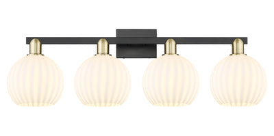 Arcadia Bath Vanity Light Brass Glass Steel