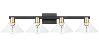 Arcadia Vanity Light Cast Brass Steel Glass