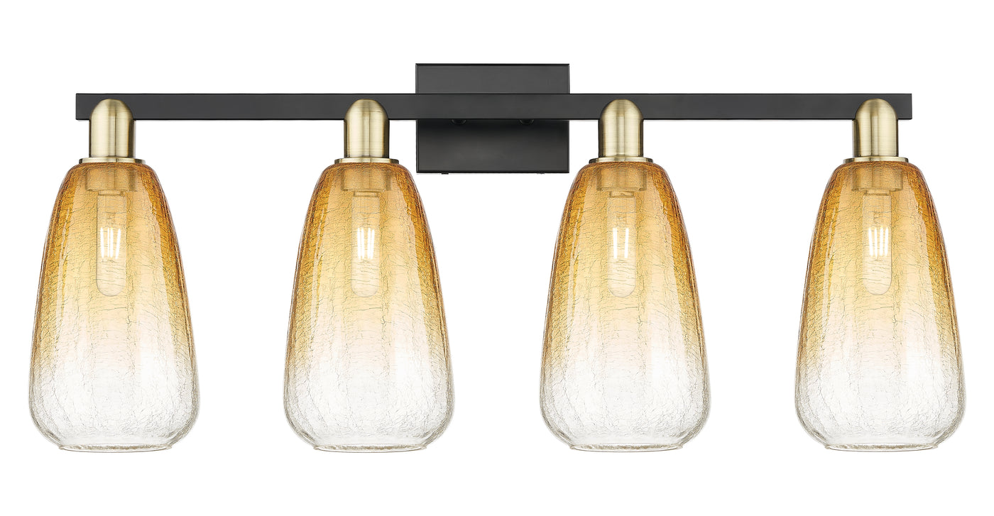 Arcadia Bath Vanity Light Cast Brass Glass