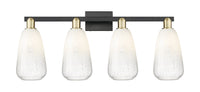 Arcadia Bath Vanity Light Cast Brass Glass