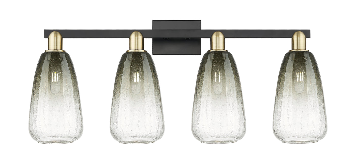 Arcadia Bath Vanity Light Cast Brass Glass