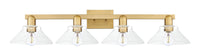 Arcadia Vanity Light Cast Brass Steel Glass