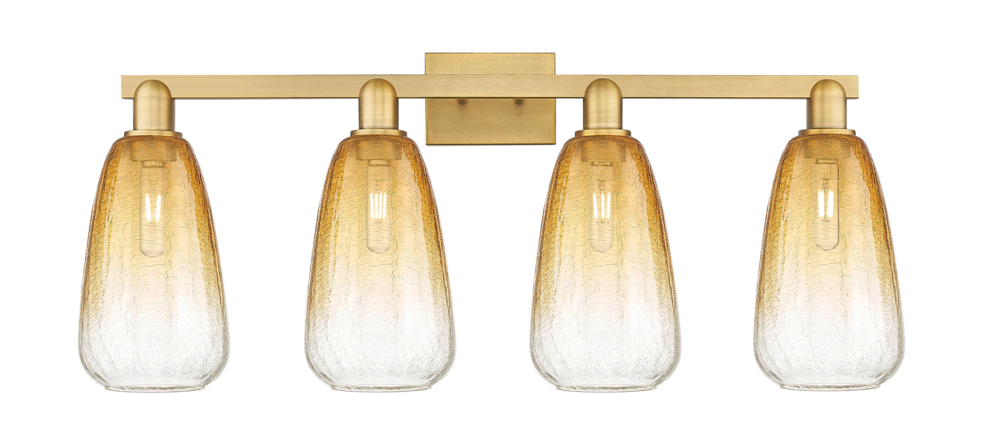 Arcadia Bath Vanity Light Cast Brass Glass