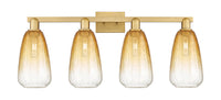 Arcadia Bath Vanity Light Cast Brass Glass