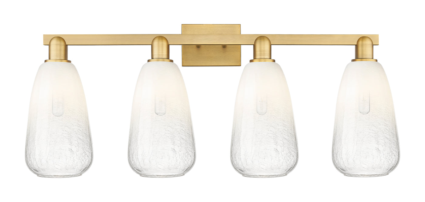 Arcadia Bath Vanity Light Cast Brass Glass