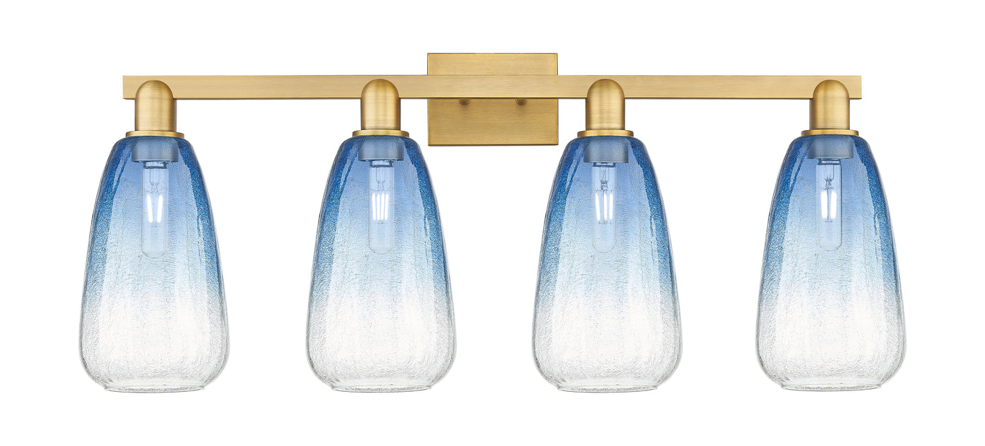 Arcadia Bath Vanity Light Cast Brass Glass