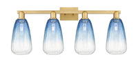 Arcadia Bath Vanity Light Cast Brass Glass