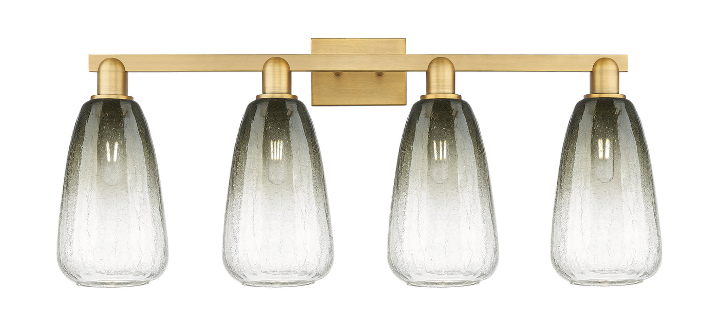 Arcadia Bath Vanity Light Cast Brass Glass