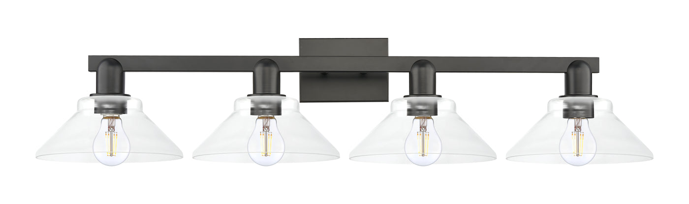 Arcadia Vanity Light Cast Brass Steel Glass