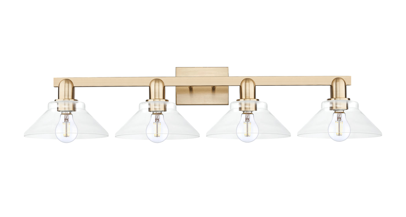 Arcadia Vanity Light Cast Brass Steel Glass