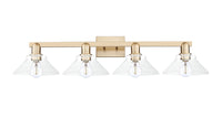 Arcadia Vanity Light Cast Brass Steel Glass