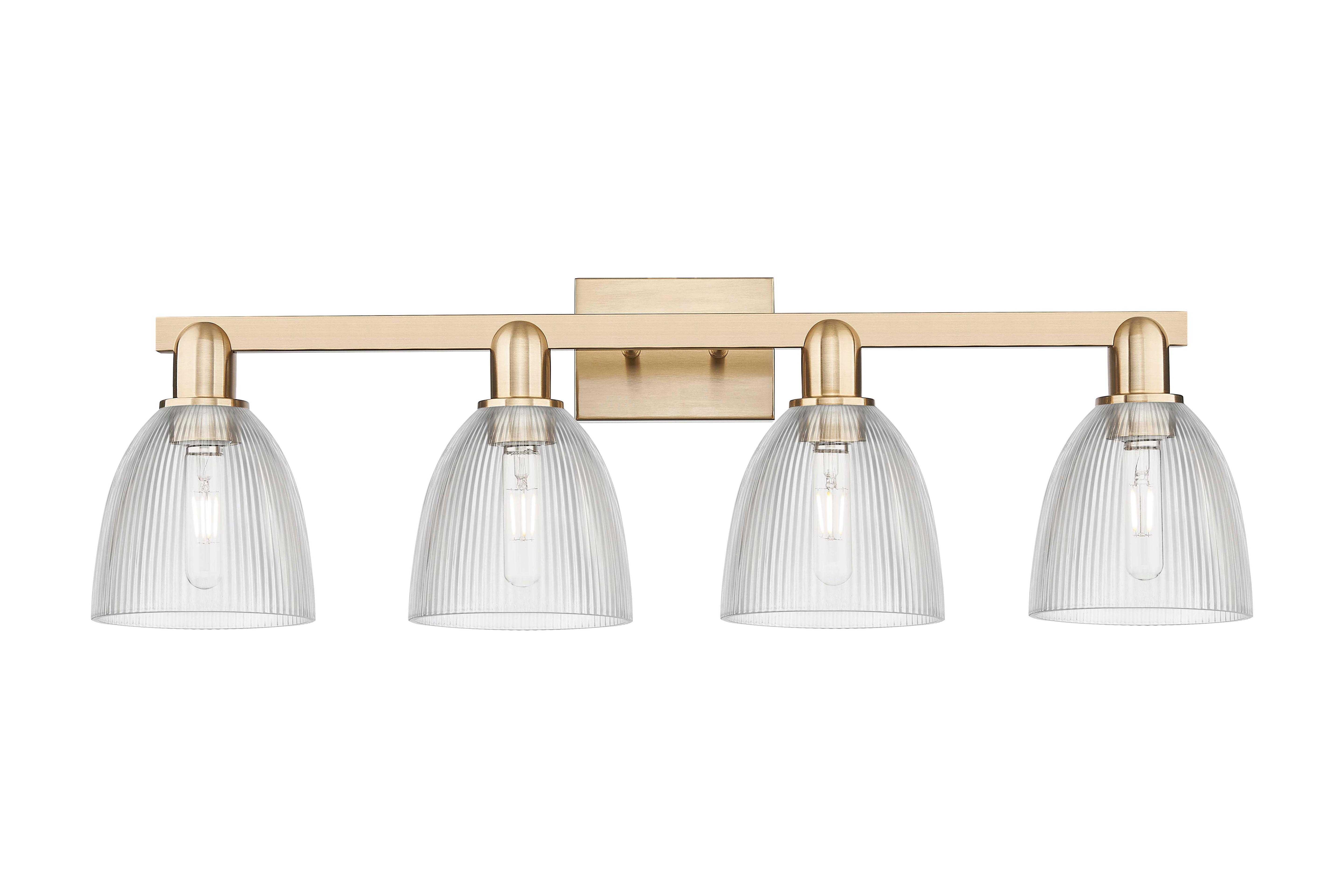 Arcadia Bath Vanity Light 3 Light Brass