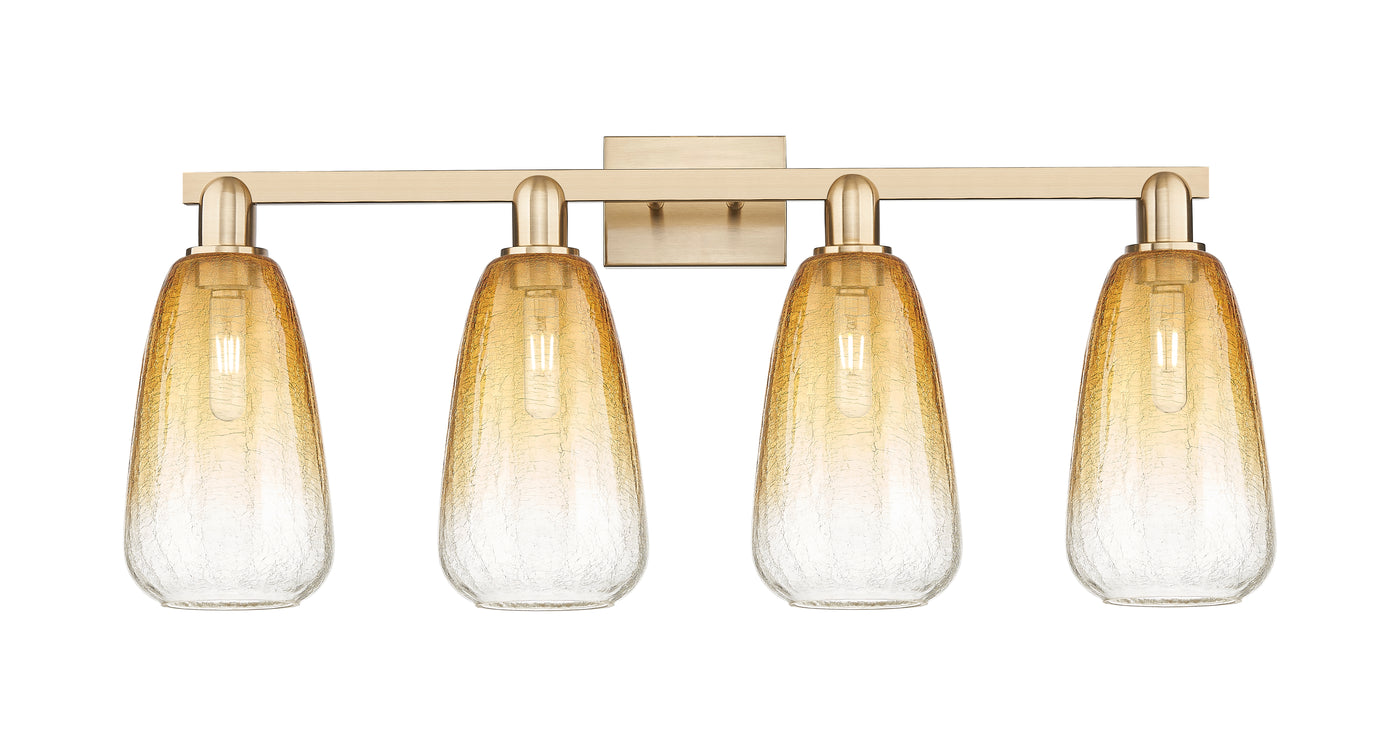 Arcadia Bath Vanity Light Cast Brass Glass