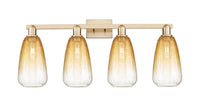 Arcadia Bath Vanity Light Cast Brass Glass