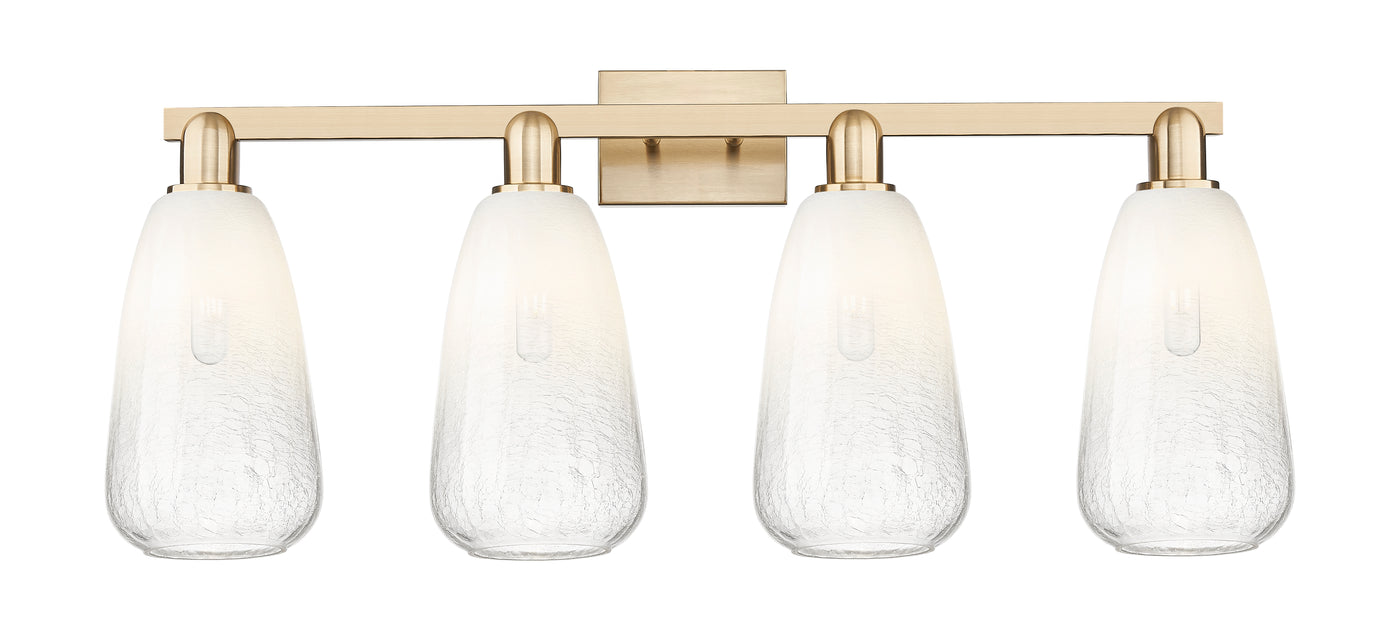 Arcadia Bath Vanity Light Cast Brass Glass