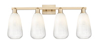 Arcadia Bath Vanity Light Cast Brass Glass