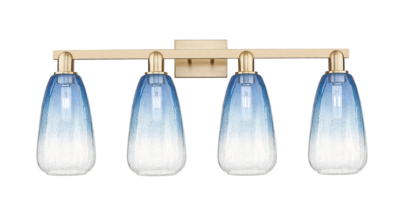 Arcadia Bath Vanity Light Cast Brass Glass
