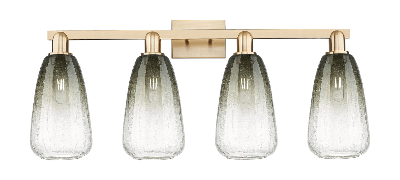 Arcadia Bath Vanity Light Cast Brass Glass