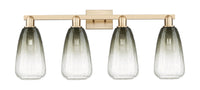 Arcadia Bath Vanity Light Cast Brass Glass