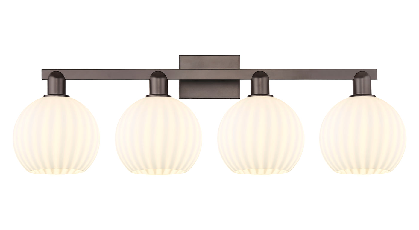 Arcadia Bath Vanity Light Brass Glass Steel