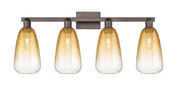 Arcadia Bath Vanity Light Cast Brass Glass