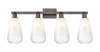 Arcadia Bath Vanity Light Cast Brass Glass