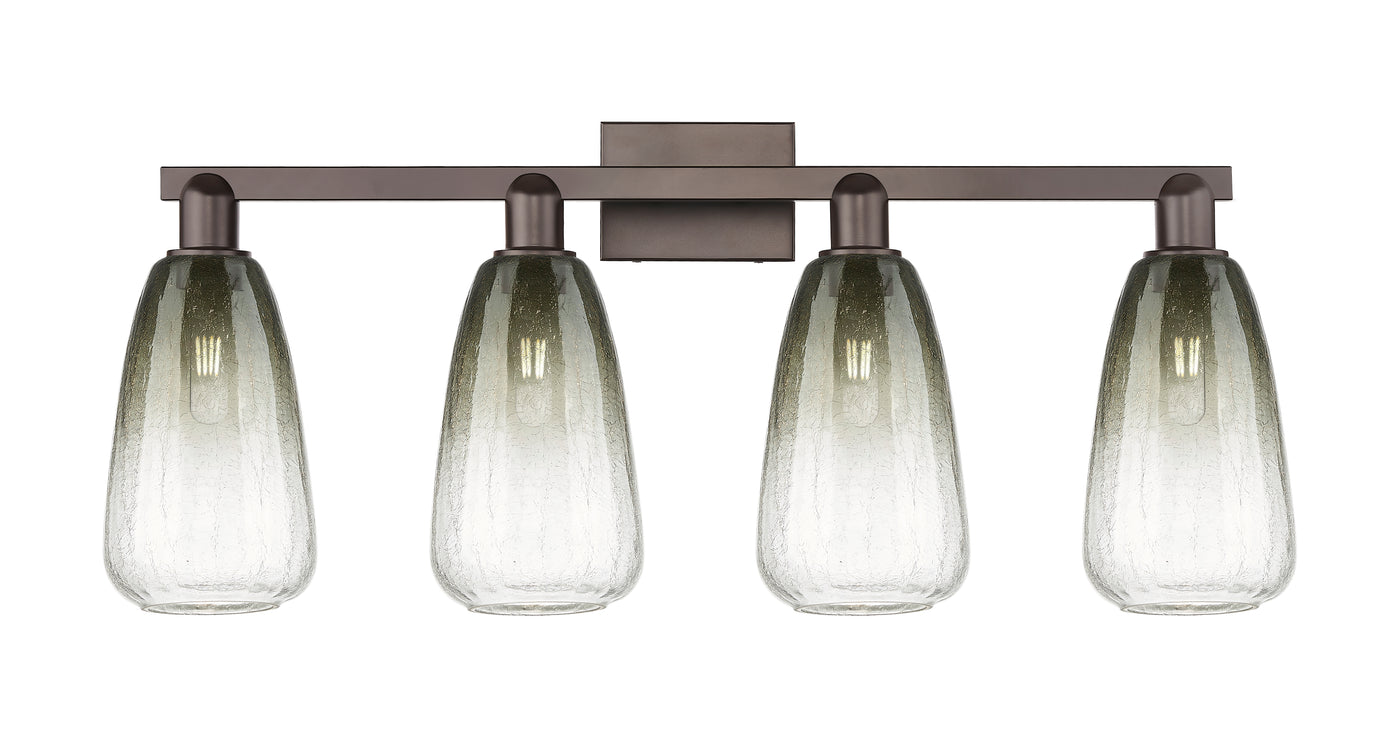 Arcadia Bath Vanity Light Cast Brass Glass