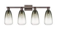 Arcadia Bath Vanity Light Cast Brass Glass