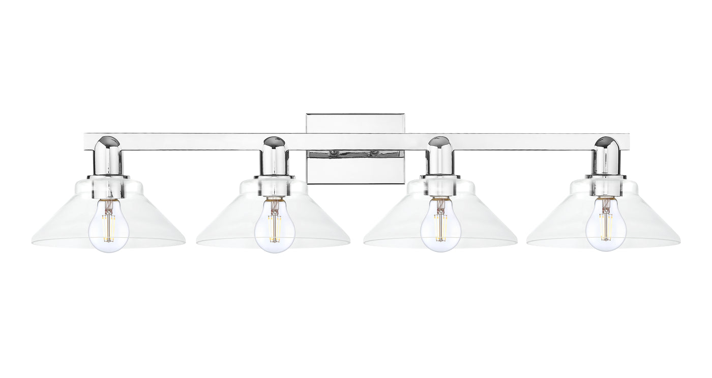 Arcadia Vanity Light Cast Brass Steel Glass