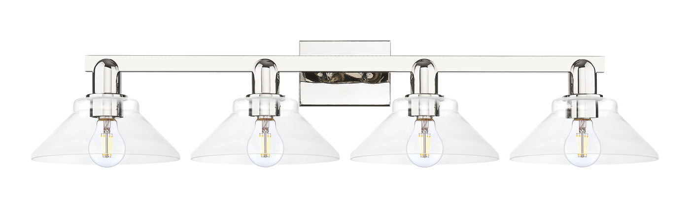Arcadia Vanity Light Cast Brass Steel Glass