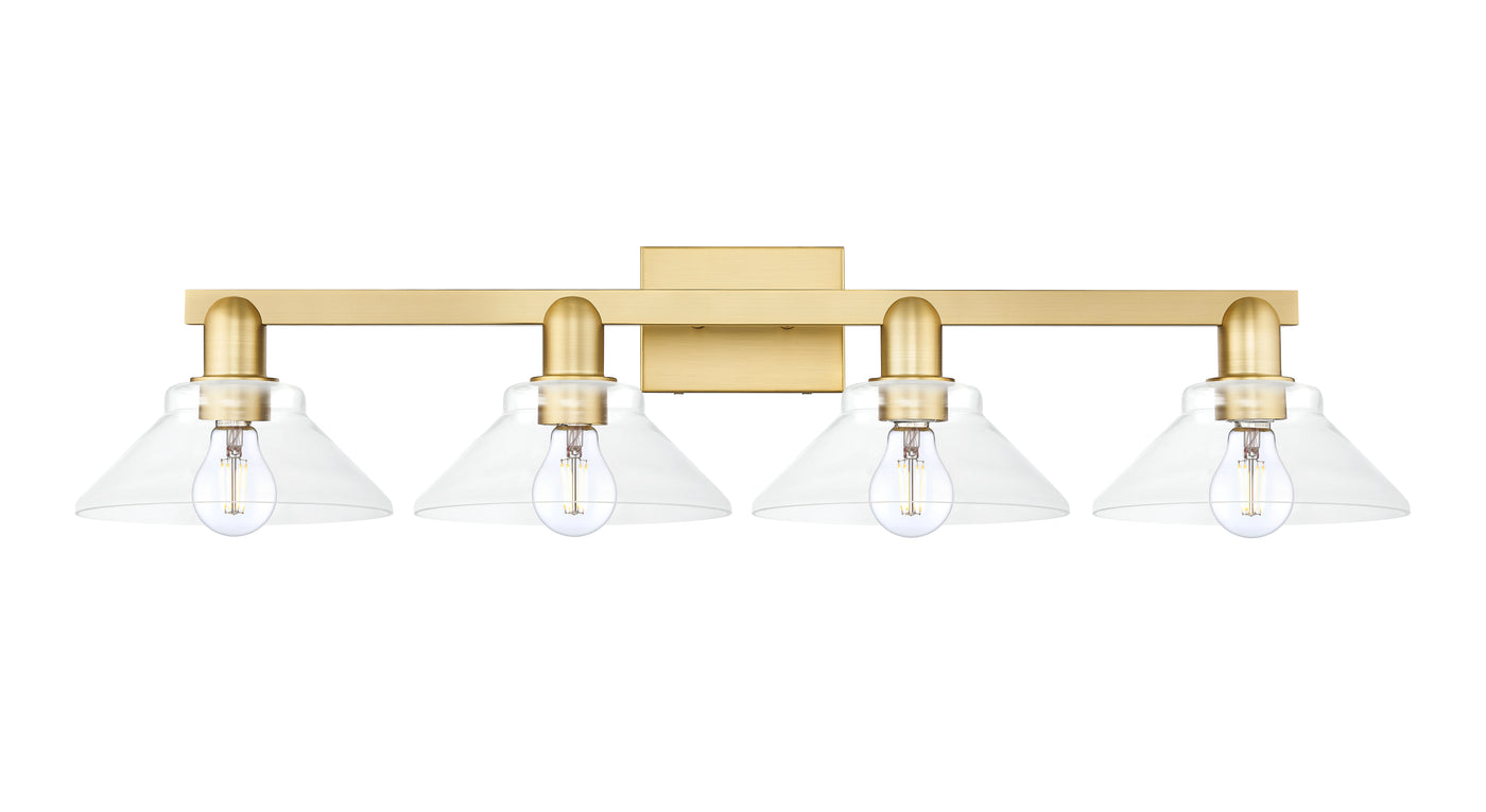 Arcadia Vanity Light Cast Brass Steel Glass