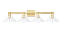Arcadia Vanity Light Cast Brass Steel Glass