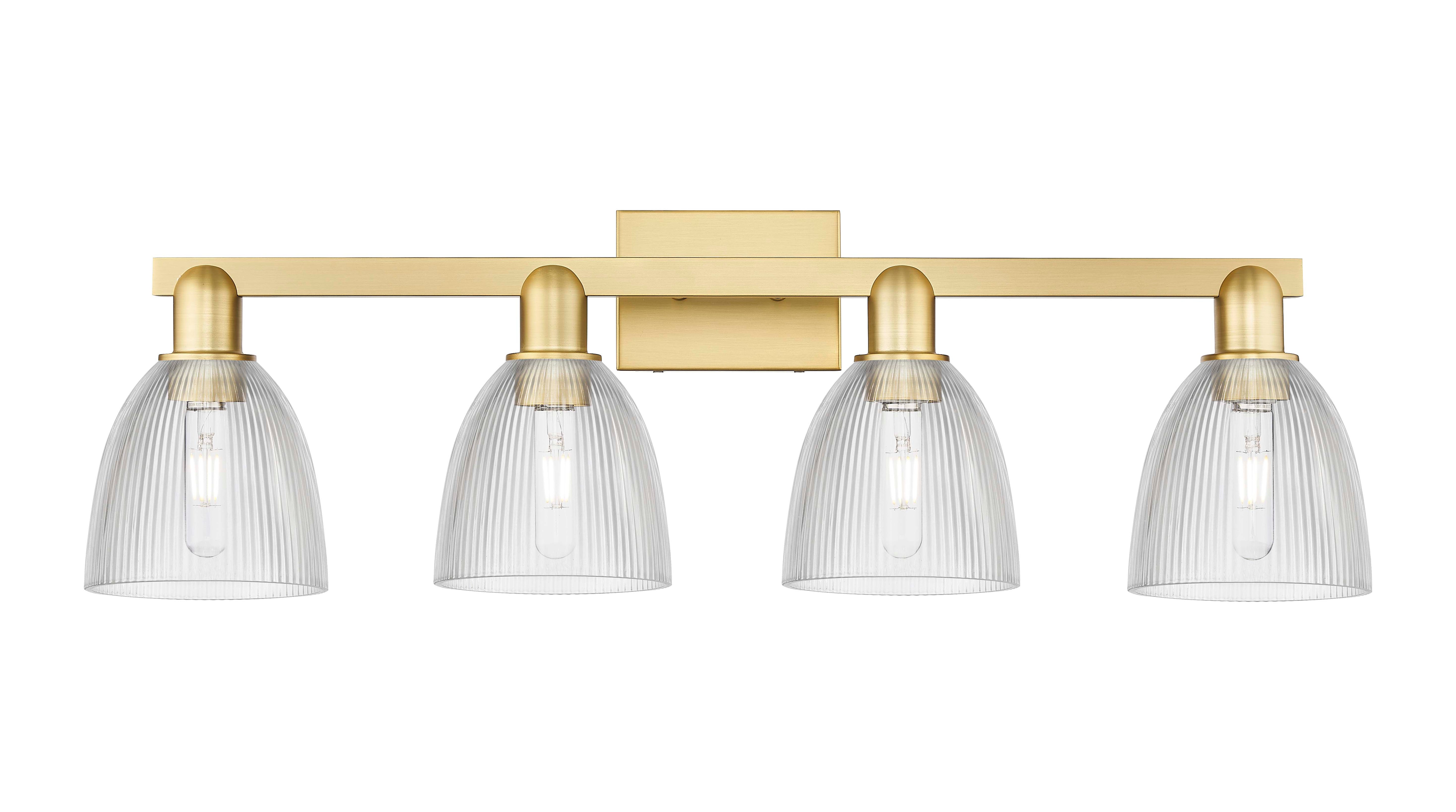 Arcadia Bath Vanity Light 3 Light Brass