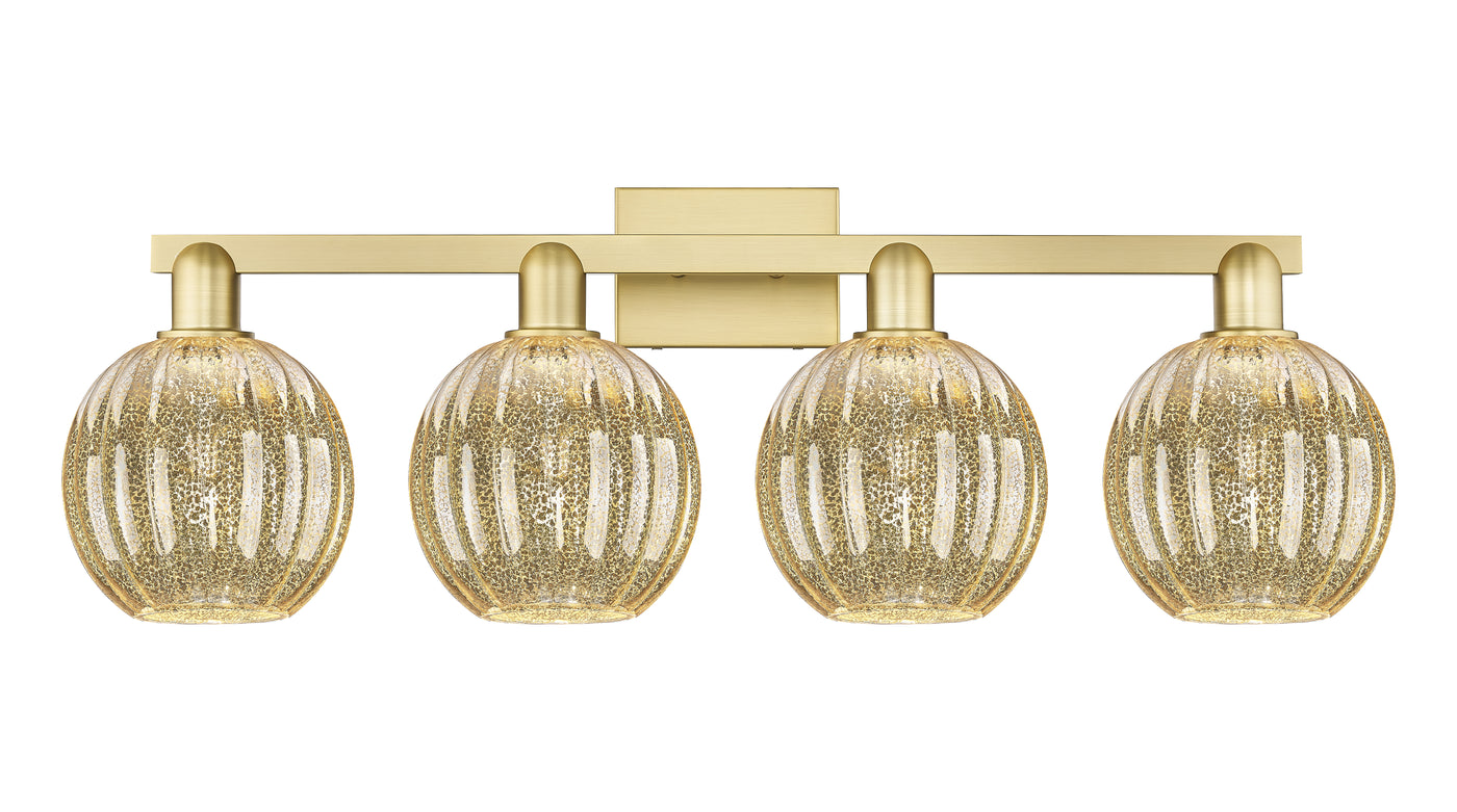 Arcadia Bath Vanity Light Cast Brass