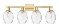 Arcadia Bath Vanity Light Cast Brass Finish
